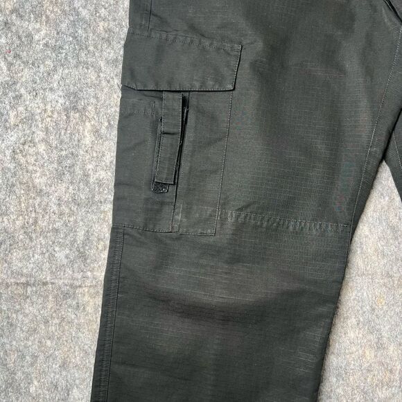 Propper Pants Men 34x34 Black Cargo Pockets Workwear Ripstop Tactical #0277 - Picture 3 of 8